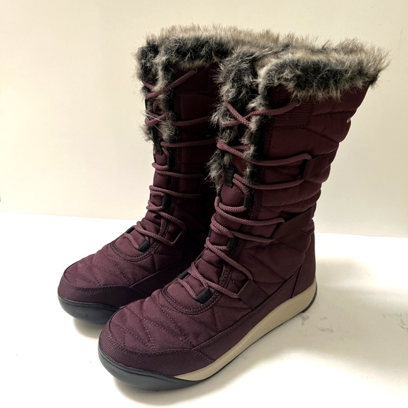 Columbia Minx IV Waterproof Winter Boots Size 8 Omni-Heat Faux Fur Burgundy NWOB - Picture 4 of 10